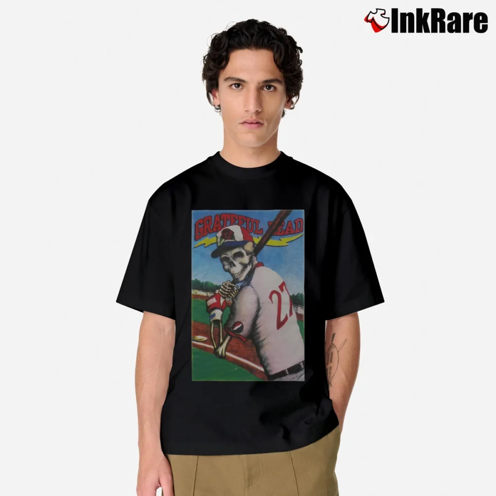 Men’s 1996 Grateful Dead Baseball MLB Tim Harris Classic T-Shirt in black | Soft, Breathable Everyday Wear