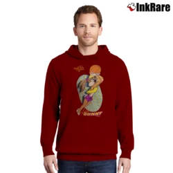 Men’s 1996 Lola Bunny Space Jam Looney Tunes Pullover Hoodie in maroon | Cozy, Durable, Modern Fit