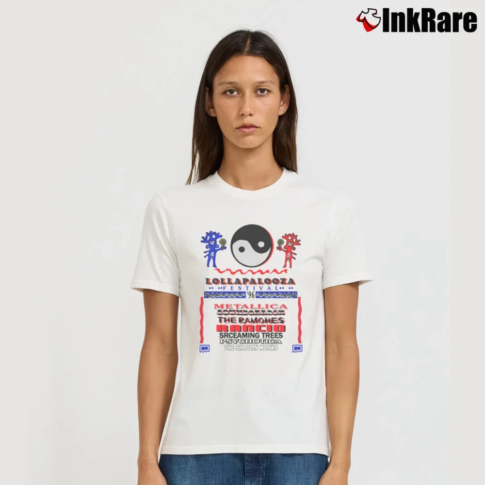 Women’s 1996 Lollapalooza Grateful Dead Signature T-Shirt in white | Soft, Flattering Fit