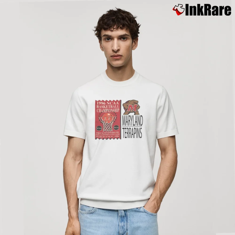 Men’s 1996 Maryland Terrapins Basketball Championship Classic T-Shirt in white | Soft, Breathable Everyday Wear