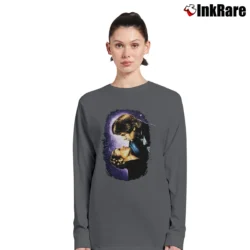 Women’s 1996 Star Wars Crossover Star Trek Graphic Long-Sleeve Top in charcoal | Sleek, Versatile, All-Season