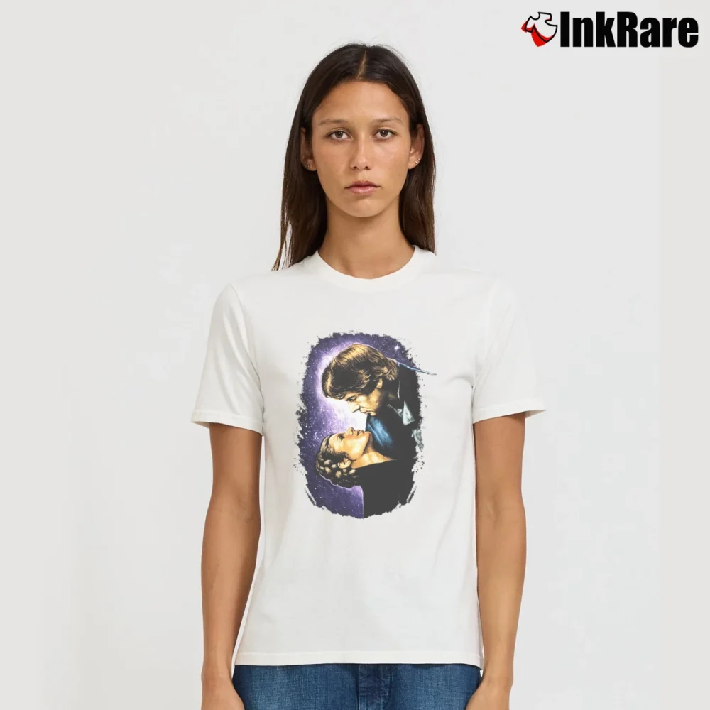 Women’s 1996 Star Wars Crossover Star Trek Graphic Signature T-Shirt in white | Soft, Flattering Fit