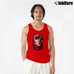 Men’s 1996 Star Wars Crossover Star Trek Graphic Tank Top in red | Breathable, Active-Friendly Design