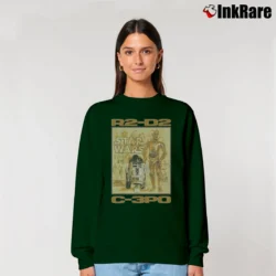 Women’s 1996 Star Wars R2 - D2 C - 3PO Vintage Relaxed Sweatshirt in forest green | Soft, Laid-Back Vibe
