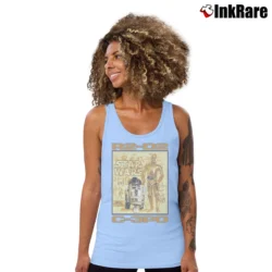 Women’s 1996 Star Wars R2 - D2 C - 3PO Vintage Tank Top in light blue | Lightweight, Movement-Friendly