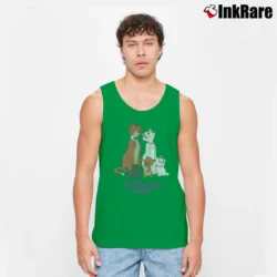 Men’s 1996 The Aristocats Disney Graphic Cartoon Tank Top in irish green | Breathable, Active-Friendly Design