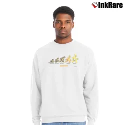 Men’s 1996 The Simpsons Homersapien Cartoon Character Classic Crewneck Sweatshirt in white | Cozy Fabric, Clean Style