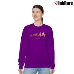 Women’s 1996 The Simpsons Homersapien Cartoon Character Relaxed Sweatshirt in purple | Soft, Laid-Back Vibe