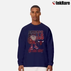 Men’s 1996 Vintage Chicago Bulls Taz You Want Some Long-Sleeve Shirt in navy | Sleek, Lightweight, Year-Round Wear