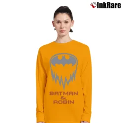 Women’s 1997 Batman And Robin DC Comics Long-Sleeve Top in orange | Sleek, Versatile, All-Season