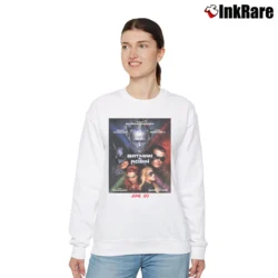 Women’s 1997 Batman And Robin Movie Cast Graphic Relaxed Sweatshirt in white | Soft, Laid-Back Vibe
