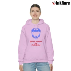 Women’s 1997 Batman And Robin Movie DC Comics Cozy Hoodie in light pink | Warm, Structured, Stylish