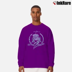 Men’s 1997 Betty Boop Distressed Grunge Classic Cartoon Long-Sleeve Shirt in purple | Sleek, Lightweight, Year-Round Wear