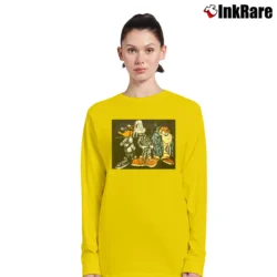 Women’s 1997 Bugs Bunny Taz Sylvester Looney Tunes Long-Sleeve Top in yellow | Sleek, Versatile, All-Season