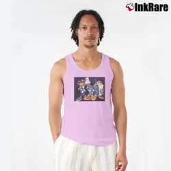 Men’s 1997 Bugs Bunny Taz Sylvester Looney Tunes Tank Top in light pink | Breathable, Active-Friendly Design