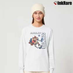 Women’s 1997 Dallas Cowboys Taz Looney Tunes NFL Long-Sleeve Top in white | Sleek, Versatile, All-Season