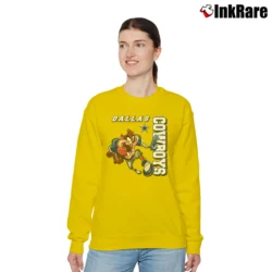 Women’s 1997 Dallas Cowboys Taz Looney Tunes NFL Relaxed Sweatshirt in yellow | Soft, Laid-Back Vibe