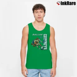 Men’s 1997 Dallas Cowboys Taz Looney Tunes NFL Tank Top in irish green | Breathable, Active-Friendly Design