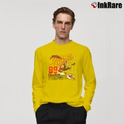 Men’s 1997 Kansas City Chiefs Spider Man Marvel Long-Sleeve Shirt in yellow | Sleek, Lightweight, Year-Round Wear