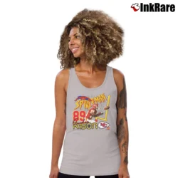 Women’s 1997 Kansas City Chiefs Spider Man Marvel Tank Top in sport grey | Lightweight, Movement-Friendly