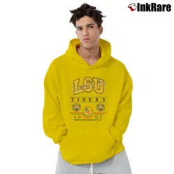 Men’s 1997 LSU Tigers Independence Bowl Football Pullover Hoodie in yellow | Cozy, Durable, Modern Fit