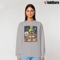 Women’s 1997 Marvin The Martian Go Home Looney Tunes Relaxed Sweatshirt in sport grey | Soft, Laid-Back Vibe