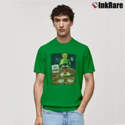 Men’s 1997 Marvin The Martian Go Home Looney Tunes Classic T-Shirt in irish green | Soft, Breathable Everyday Wear