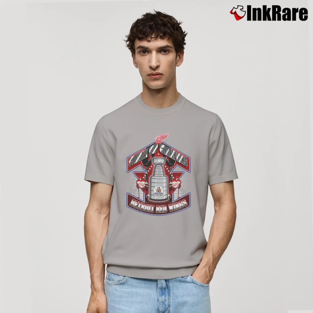 Men’s 1997 Stanley Cup Champions Detroit Red Wings Classic T-Shirt in sport grey | Soft, Breathable Everyday Wear