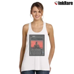 Women’s 1997 Star Wars Boba Fett Customizable Card Game Tank Top in white | Lightweight, Movement-Friendly