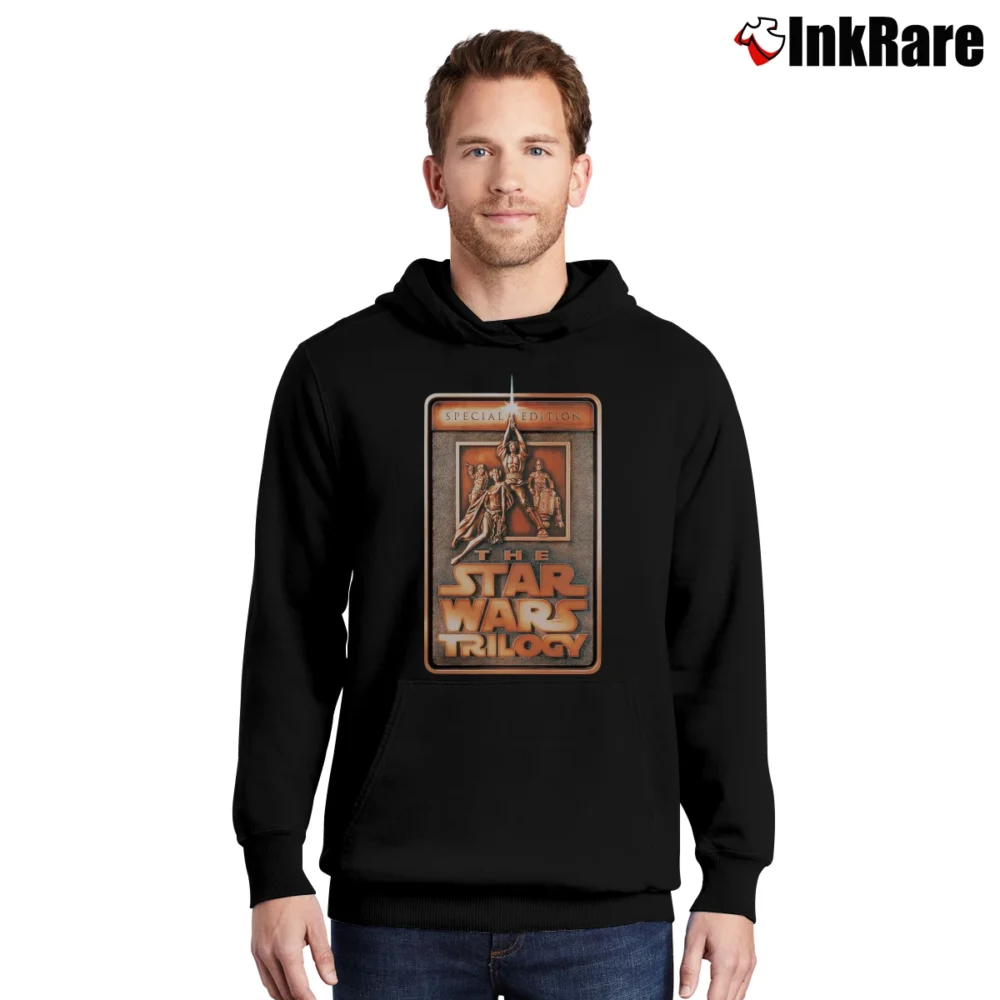 Men’s 1997 Star Wars Trilogy Classic Vintage Pullover Hoodie in black | Cozy, Durable, Modern Fit