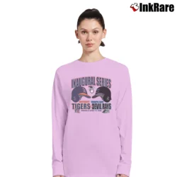 Women’s 1998 Detroit Tigers Vs Tampa Bay Devil Rays Long-Sleeve Top in light pink | Sleek, Versatile, All-Season