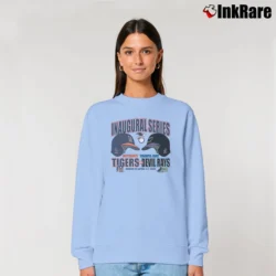 Women’s 1998 Detroit Tigers Vs Tampa Bay Devil Rays Relaxed Sweatshirt in light blue | Soft, Laid-Back Vibe
