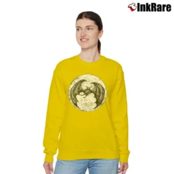 Women’s 1998 Edward Gorey Bat Drawings Relaxed Sweatshirt in yellow | Soft, Laid-Back Vibe