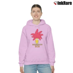 Women’s 1998 Sideshow Bob Fan Favorite Simpsons Promo 90s Cartoon Cozy Hoodie in light pink | Warm, Structured, Stylish