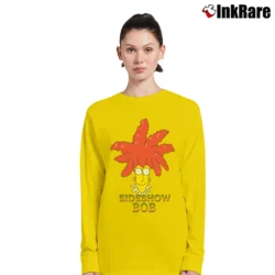 Women’s 1998 Sideshow Bob Fan Favorite Simpsons Promo 90s Cartoon Long-Sleeve Top in yellow | Sleek, Versatile, All-Season