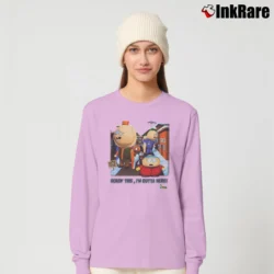 Women’s 1998 Southpark 90s Animation Simpsons Family Guy Long-Sleeve Top in light pink | Sleek, Versatile, All-Season