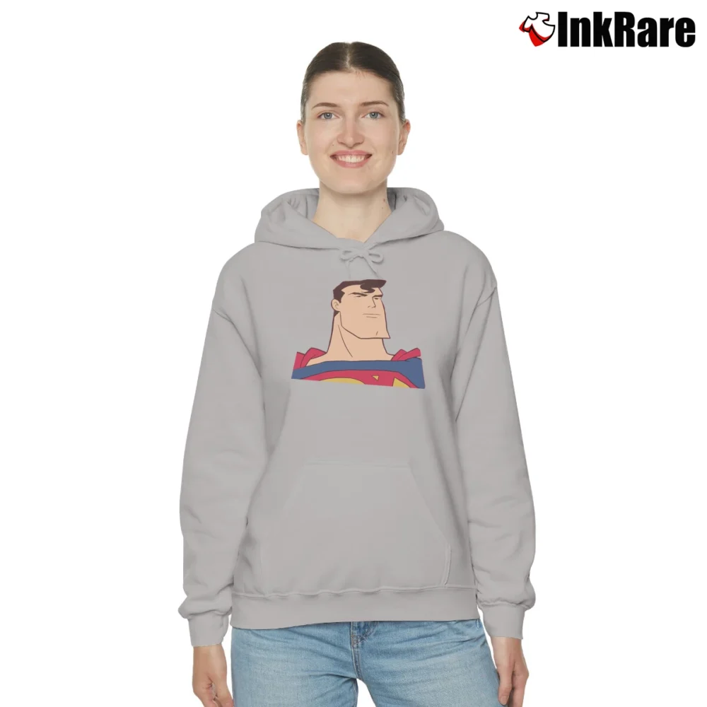 Women’s 1998 Superman The Animated Series Retro Cozy Hoodie in sport grey | Warm, Structured, Stylish