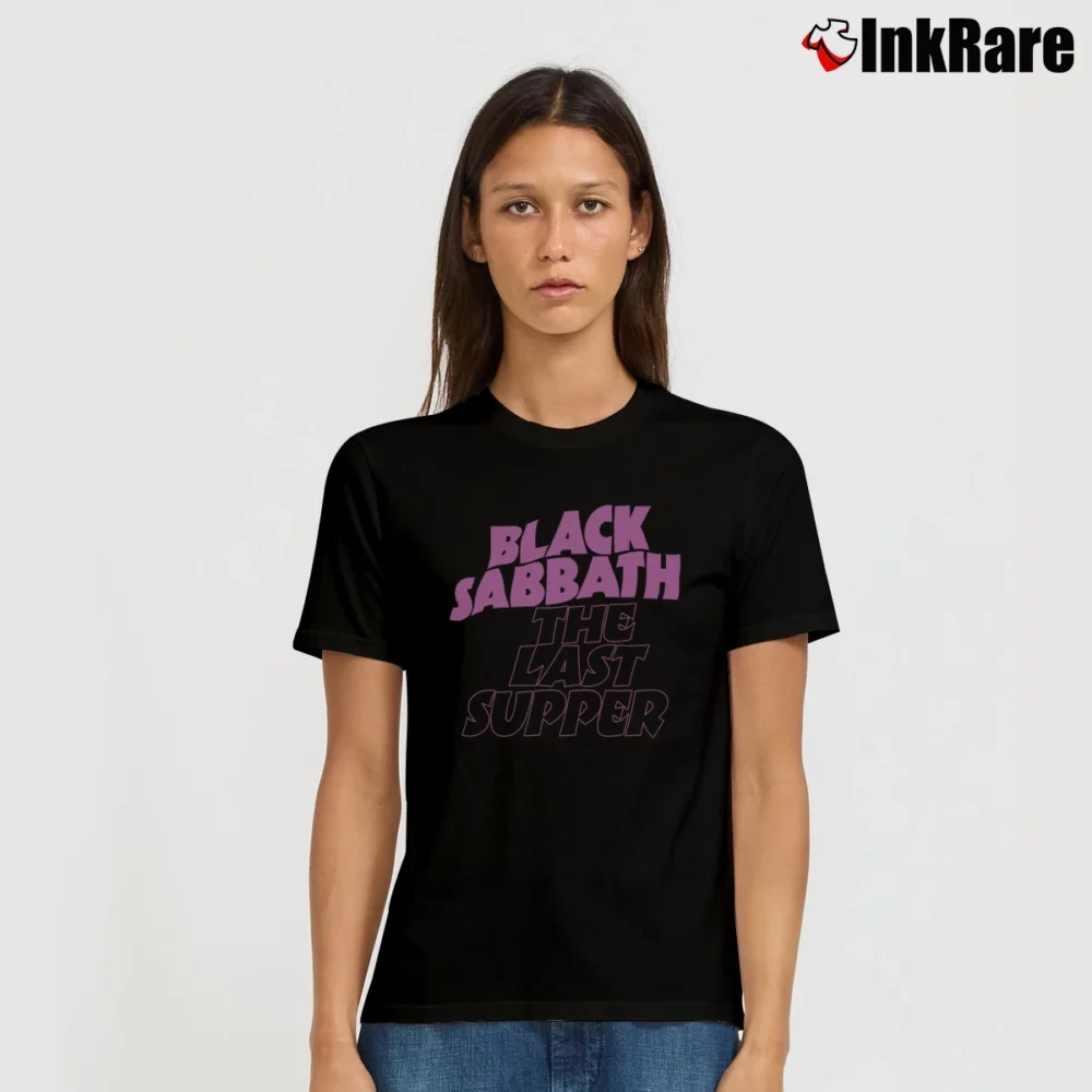 Women’s 1999 Black Sabbath The Last Supper Rock Signature T-Shirt in black | Soft, Flattering Fit