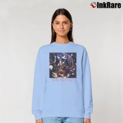 Women’s 1999 Blood List Genso Gokuaku Seikima - 11 Anime Relaxed Sweatshirt in light blue | Soft, Laid-Back Vibe