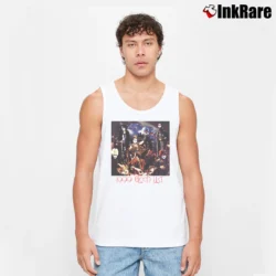 Men’s 1999 Blood List Genso Gokuaku Seikima - 11 Anime Tank Top in white | Breathable, Active-Friendly Design