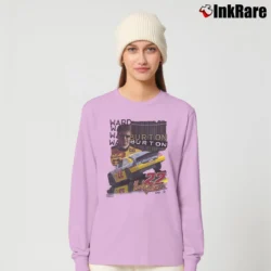Women’s 1999 Deadstock Ward Burton 22 Cat Dodge Nascar Long-Sleeve Top in light pink | Sleek, Versatile, All-Season