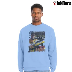 Men’s 1999 Deadstock Ward Burton 22 Cat Dodge Nascar Crewneck Sweatshirt in light blue | Cozy Fabric, Clean Style
