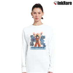 Women’s 1999 Dragon Ball Z Vintage Goku Long-Sleeve Top in white | Sleek, Versatile, All-Season