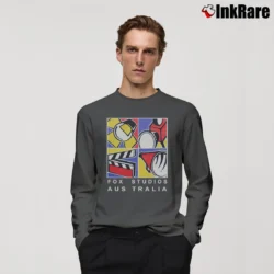 Men’s 1999 Fox Studios Australia Long-Sleeve Shirt in charcoal | Sleek, Lightweight, Year-Round Wear