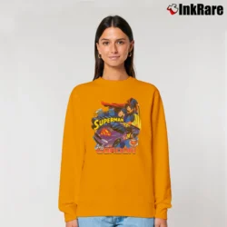 Women’s 1999 Jeff Gordon Superman NASCAR Relaxed Sweatshirt in orange | Soft, Laid-Back Vibe