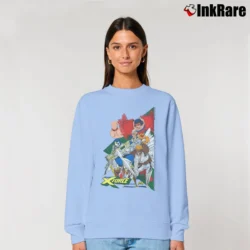 Women’s 1999 Marvel X Force Cable Comic Relaxed Sweatshirt in light blue | Soft, Laid-Back Vibe