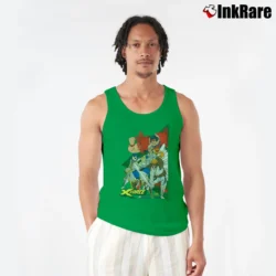 Men’s 1999 Marvel X Force Cable Comic Tank Top in irish green | Breathable, Active-Friendly Design