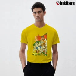 Men’s 1999 Marvel X Force Cable Comic V-Neck Tee in yellow | Sharp, Breathable, Everyday Staple