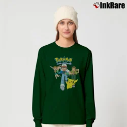 Women’s 1999 Pokemon Nintendo Classic Long-Sleeve Top in forest green | Sleek, Versatile, All-Season