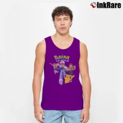 Men’s 1999 Pokemon Nintendo Classic Tank Top in purple | Breathable, Active-Friendly Design